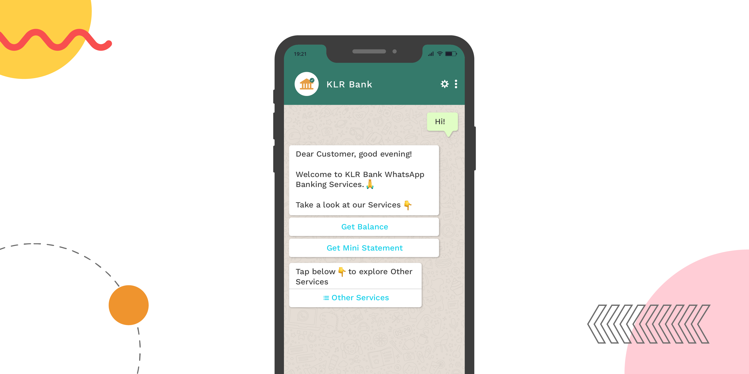 Whatsapp for banking and financial services