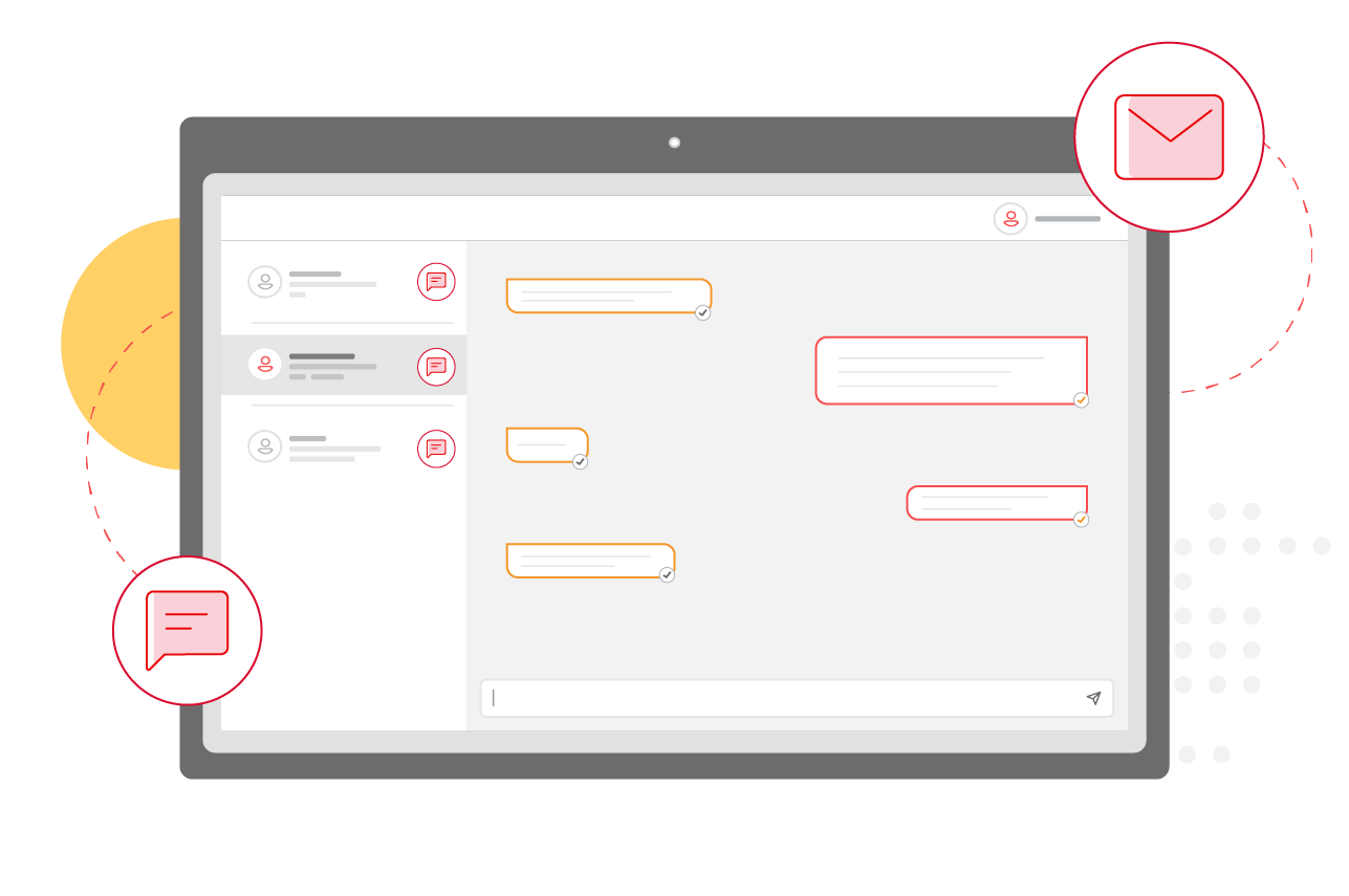 Receive and respond to incoming text messages from customers